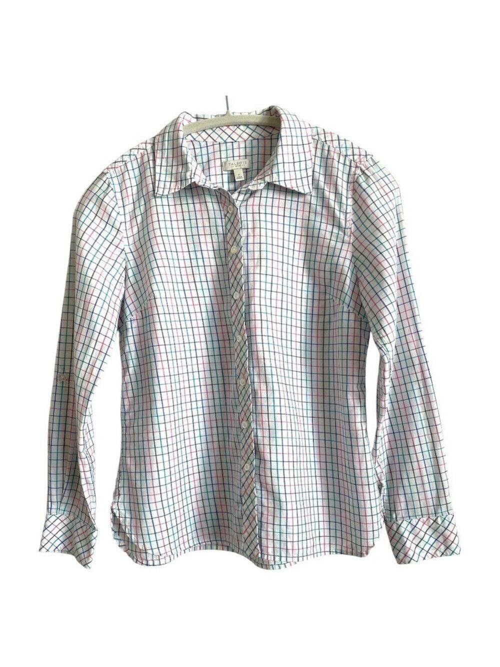 Talbot Petite’s Spring Plaid Button Up Size Small